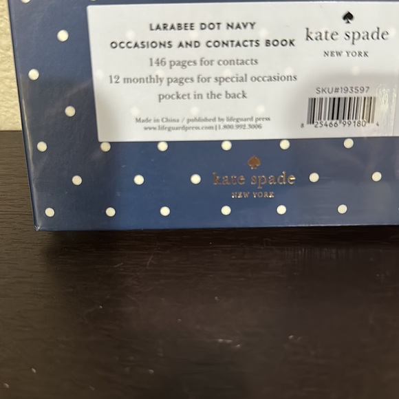 NWT Kate Spade Occasions and Contacts Address book - Picture 4 of 4